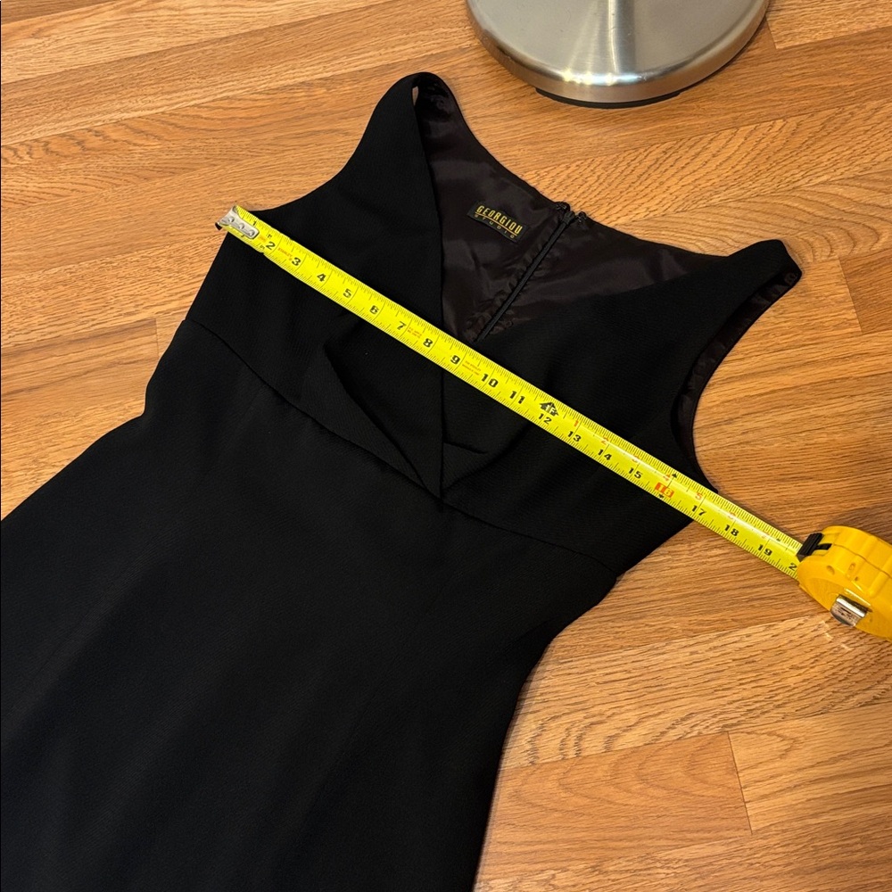 Vintage 1990’s Georgiou sleeveless black trumpet mermaid maxi dress. Size S. - Picture 15 of 17